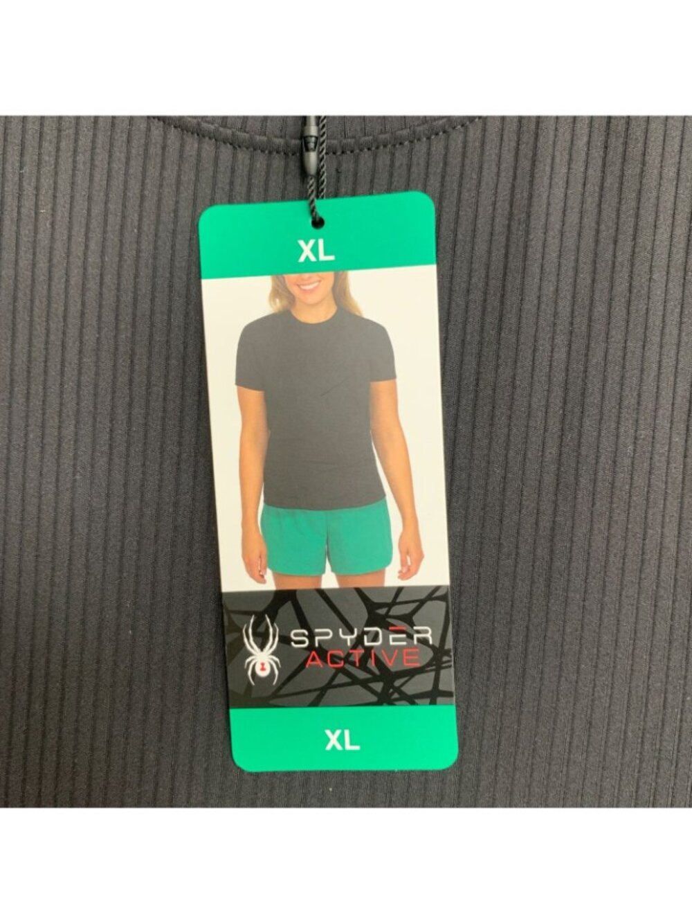 Spyder Active Women's XL Black Performance T-Shirt With UPF 50+  L1463 - Picture 9 of 11